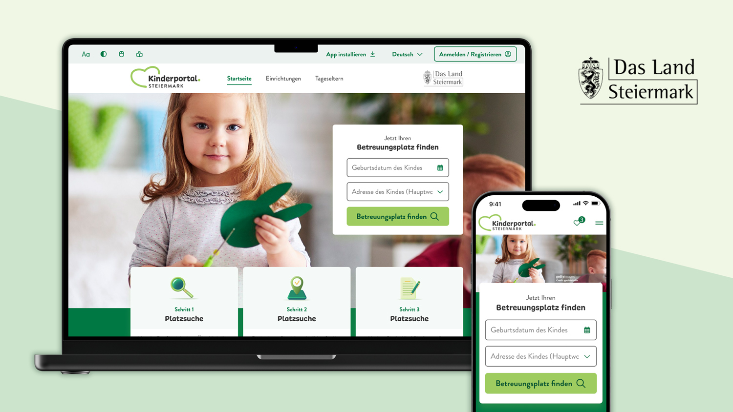 Neue Maßstäbe und innovatives Design für Kinderportal Steiermark
