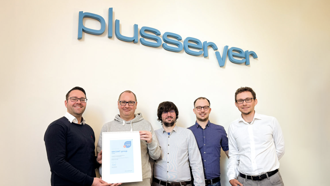 German cloud provider plusserver new partner of EBCONT
