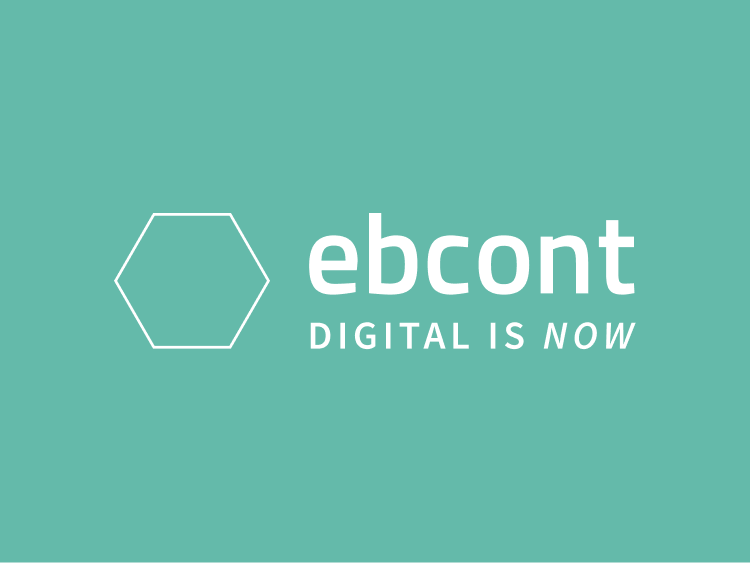 EBCONT Logo claim - Digital is now.